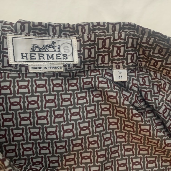 Hermes NWOT Cotton Shirt. French size 41 about a Medium.